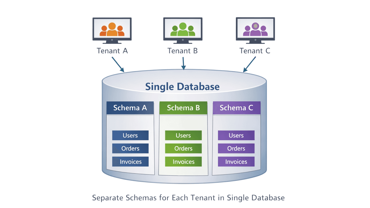 Shared Database Seperate Schema